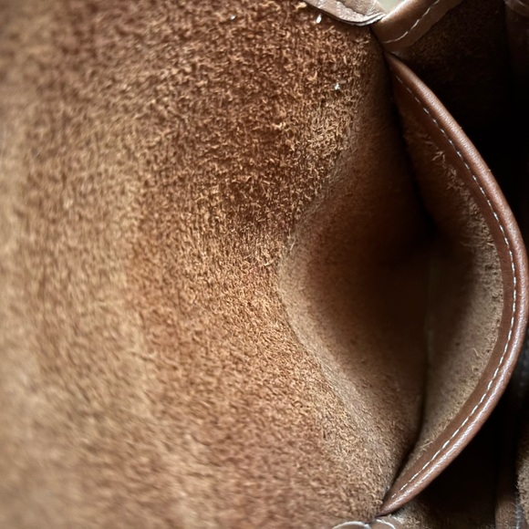 COACH VINTAGE SMALL BRITISH TAN MINI CROSSBODY CONVERT BELT BAG 9826 EUC - Picture 8 of 11